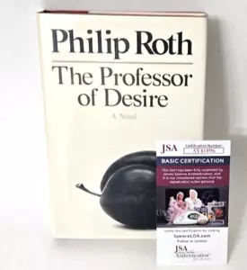 SIGNED w COA PHILIP ROTH The Professor of Desire 1st Edition 1st Print HCDJ JSA - Picture 1 of 16
