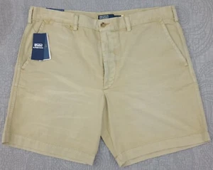 Polo Ralph Lauren Men's 8-Inch Salinger Straight Fit Chino Cream Shorts Size 38 - Picture 1 of 10