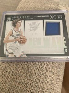2021-22 Josh Giddey 16/99 Jersey Panini NOIR New Wave Jerseys Rookie RC