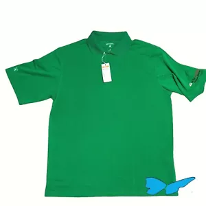 Antigua Medium Green NBC Golf Am Tour Srixon Short Sleeve Polo Shirt Sz Medium - Picture 1 of 8