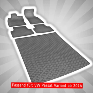Alfombrillas y maletero adecuados para VW Passat Variant desde 2014 - Imagen 1 de 8