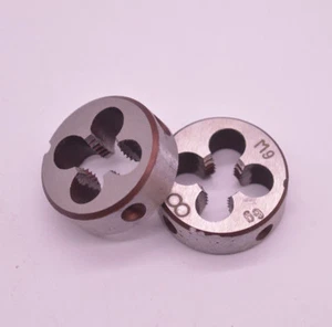 2pcs M9*1.25, M9 pitch 1.25mm right hand die HSS die handle ⌀25 (M7-M9) - Picture 1 of 4