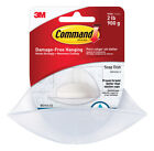 3M  Command  Soap Dish  Clear Frosted  Plastic  Frost