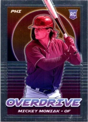 2021 Panini Chronicles - Overdrive Mickey Moniak #10 (RC) Rookie Angels Rockies - Image 1 of 2