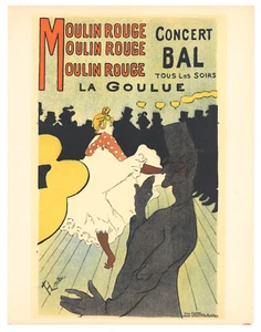 Toulouse-Lautrec lithograph poster "Moulin Rouge" plus Color Decompositions - Picture 1 of 5