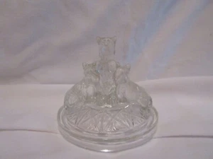 Vtg. LE Smith Glass My Pets Scottie Dog Vanity Powder Jars-Replacement Lid Only - Picture 1 of 1