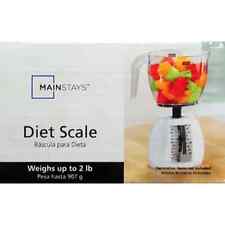 Mainstays Market White Diet Scale with removable tray  2 LBS MAX