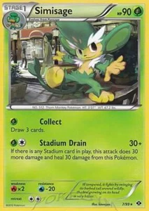 2x (BW4-7) Simisage Rare Pokemon BW Next Destinies Card # 7 - Picture 1 of 1