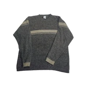Suéter Columbia Vintage Para Hombre XL Gris Beige Rayas Moteado  - Imagen 1 de 9