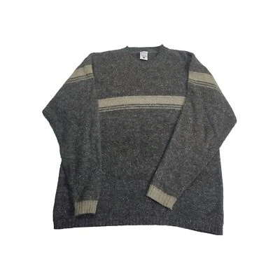 Suéter Columbia Vintage Para Hombre XL Gris Beige Rayas Moteado  Foto 1 de 4