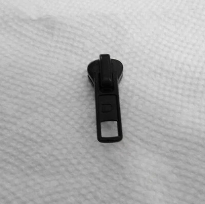 One Black 5V (YKK compatible) slider for Old Style Molded Plastic Jacket Zipper - Image 1 of 4