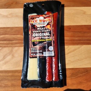 ACC WOOD Original Beef Snack Sticks with Jalapeno Cheese - Picture 1 of 3