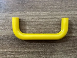 HEWI Plastic Yellow Drawer Pull Handle Midcentury Modern Original 1970s 80mm - Picture 1 of 8