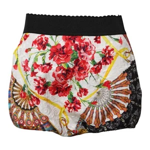 DOLCE & GABBANA Shorts Multicolor Floral High Waist Hot Pants IT42/US8/M 900usd - Bild 1 von 6