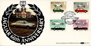 GB FDC 1982 British Cars. Benham BOCS(2)15 Jaguar 60th Anniversary Coventry pm. - Picture 1 of 1