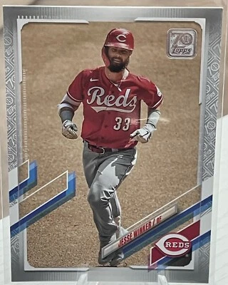 Jesse Winker 2021 Topps #281 Platinum Anniversary /70 - Image 1 of 2
