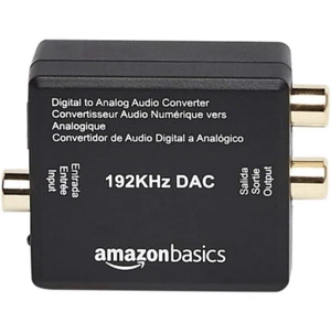 AMAZON BASIC 192KHz Digital Optical Coax to Analog Cinch Audio Converter ABS - Bild 1 von 5