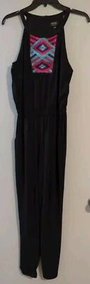 Nicole by Nicole Miller Women's Black Halter Sleeveless Jumpsuit Size S   [PT10] - Image 1 of 4