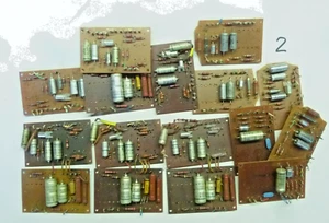 16 x Platine/ Baugruppe mit  Vintage Kondensator + Div. Bauteilen - Picture 1 of 1