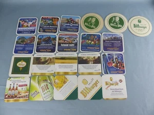 Lot de 21 SOUS BOCK différents BITBURGER beer coasters bierviltje Bierdeckel A8 - Picture 1 of 2