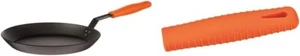 Carbon Steel Skillet 12" LODGE Frying Pan Silicone Handle Holder Induction $73 - Picture 1 of 6