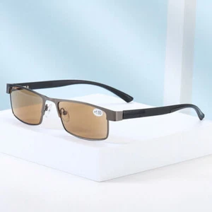 Faltbare Halbrahmen Sonnenbrille Lesebrille getönt Lesebrille Herren Damen +1,0-4,0 - Bild 1 von 8