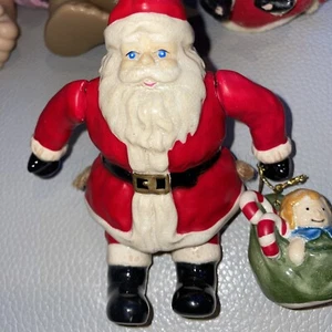 Santa Claus Christmas Tree Ornament Santa wobbly legs Midwest 6” - Picture 1 of 2