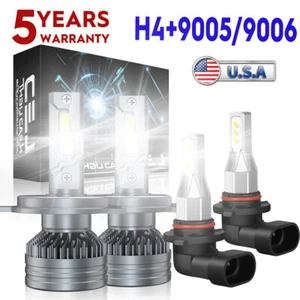 For Toyota Tundra 2000-2006 Combo LED Headlight Kit Hi/Lo Beam + Fog Light Bulbs - Bild 1 von 16