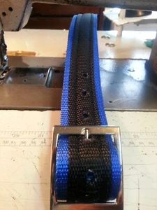 1,5 Fuerte Triple Capa Cuello de Perro Metal Hardware Nailon Cintas Alabama Hecho a Mano - Imagen 1 de 8