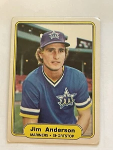 Tarjeta de béisbol 1982 Fleer #503 Jim Anderson Seattle Mariners - Imagen 1 de 1