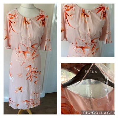 SIZE 20-EVANS PINK FLORAL PRINT MIDI MAXI DRESS,SUMMER BNWOT- Wedding / Events - Image 1 of 4