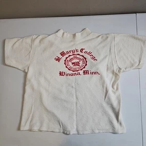 Vintage 50s 60's Champion Running Man St. Mary's College Winona Minn T-Shirt XL - Bild 1 von 11