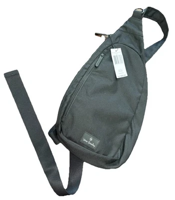 Vera Bradley Lighten Up Essential Sling Backpack, Black, Floral Inside,  NEW NWT - Image 1 of 4