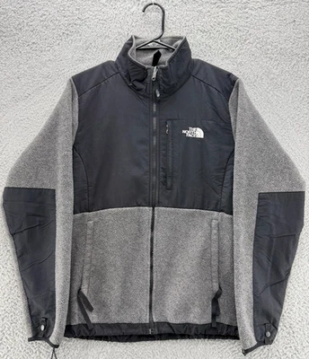 Chaqueta grande para mujer The North Face Polartec Denali gris polar cremallera completa - negra Foto 1 de 4
