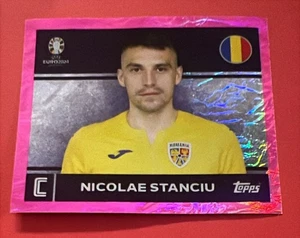 TOPPS EURO 2024 PARALLEL STICKER SWISS ROSA PINK STANCIU ROM2 (B22 - Imagen 1 de 2