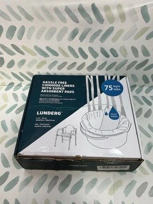 Commode Liners with Absorbent Pads for Bedside Commode Commode Toilet 75 Bags - Image 1 of 3