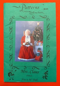 MRS. CLAUS ~ Connie Lee Finchum PATRÓN P3014 se adapta a muñeca de 30 pulgadas ~ NUEVO SIN CORTAR - Imagen 1 de 4