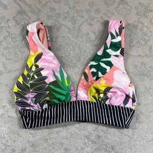 Beach Betty Swim Top Medium Pink Floral Bikini Top - Picture 1 of 9