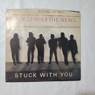 Huey Lewis & The News ~ Stuck With You/ Don't Ever Tell Me You Love Me ~ 45 RPM - Image 1 of 4