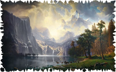 Along the Sierra Nevada (498 Piece Wooden Jigsaw Puzzle) - Image 1 of 4