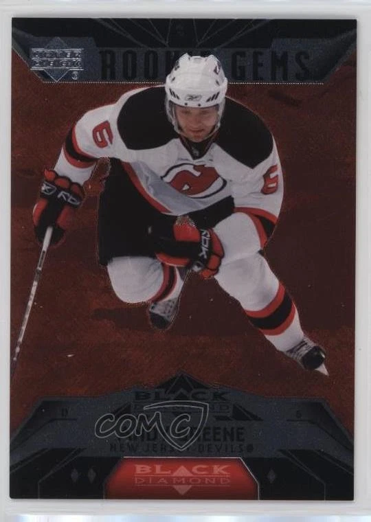 2007-08 Upper Deck Black Diamond Gems Ruby /100 Andy Greene #151 Rookie RC - Image 1 of 2