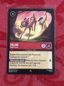 Lorcana Reign of Jafar - Faline - Playful Fawn - 145/204 - Rare M/NM - Picture 1 of 7