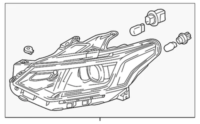 Faro lateral pasajero GM 84887860 genuino Foto 1 de 3