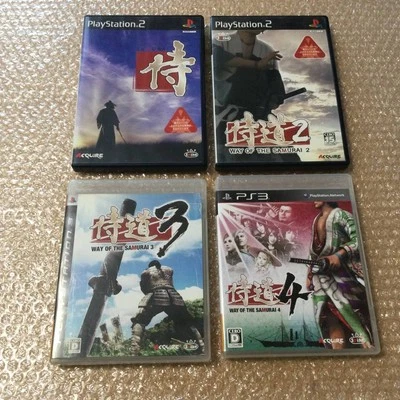 Samurai Dou  Way of the Samurai  1 2 3 4 Lot 4 set PS2 PS3 - Image 1 of 3