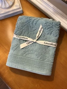 Tappetino da bagno GreenRow in cotone 21”x34” schiuma di mare nuovo senza scatola aperta - Foto 1 di 5