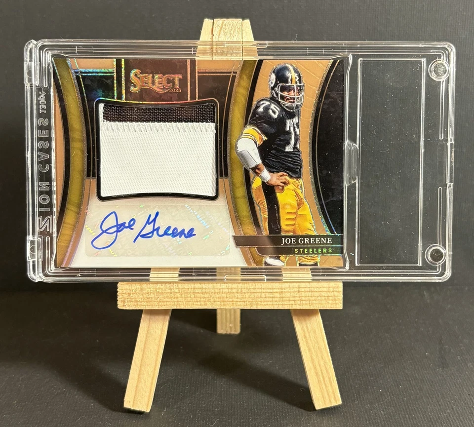 Parche Panini Select Copper Prizm Joe Greene #36/49 2023 2 colores Auto Steelers Foto 1 de 2