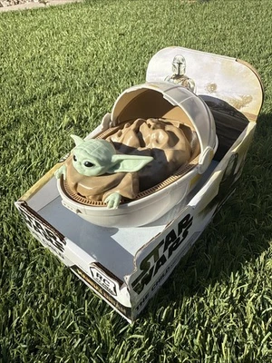 Star Wars The Mandalorian The Child and Pram RC 27 MHz w/ Remote Baby Yoda New - Image 1 of 4