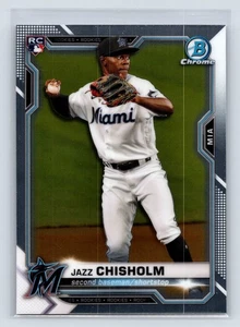 Jazz Chisholm 2021 Bowman Chrome #57 Miami Marlins RC 2-26 - Picture 1 of 2