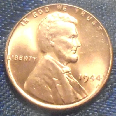 1944 Wheat Cent BU Gem Brilliant UNCIRCULATED RED WWll RARE BU DATES STORE! - Image 1 of 3