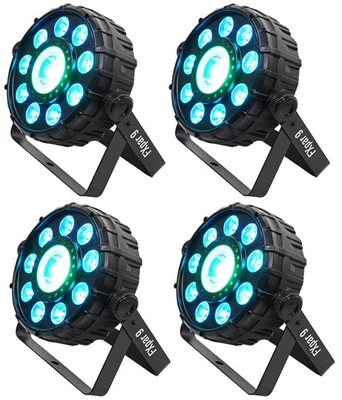 (4) Chauvet DJ FX Par 9 DMX Multi-Effect LED, SMD RGB+UV Strobe Par Lights - Image 1 of 4